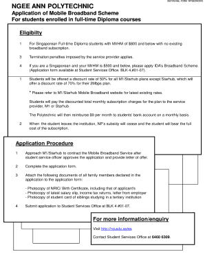 Ngee Ann Polytechnic Mobile Broadband Application