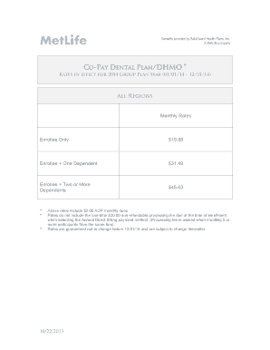 SafeGuard DHMO Dental Plan Enrollment Form
