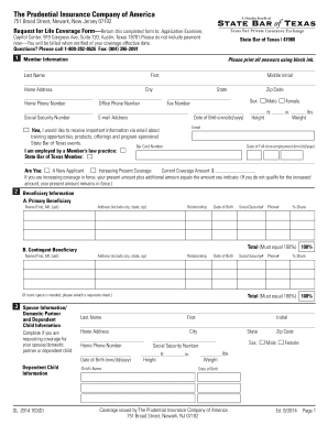 Request for Life Coverage Form