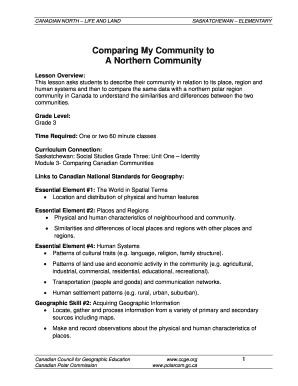 Comparing Communities Lesson Plan