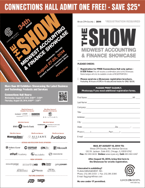 Illinois CPA Society Connections Hall Registration Form