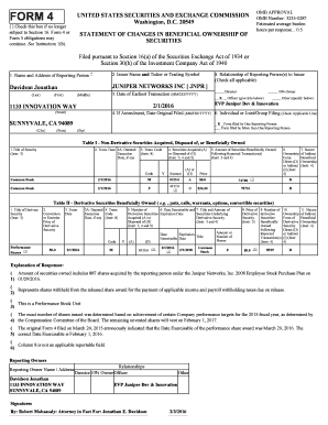 SEC Form 4 Statement of Changes in Beneficial Ownership