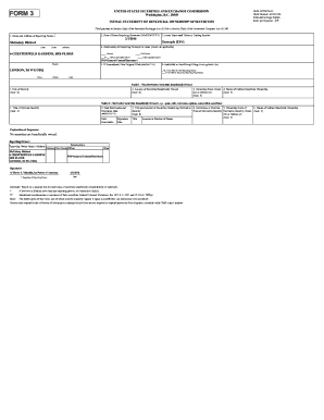 SEC Form 3 Beneficial Ownership