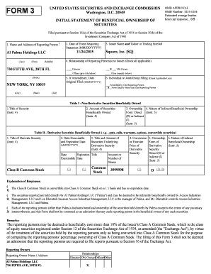 SEC Form 3 Beneficial Ownership