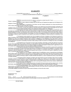 New York Lease Guaranty Agreement
