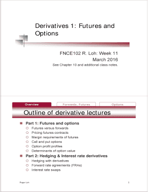 Derivatives 1 Futures and Options - bmysmuedub