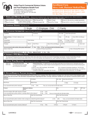 United Food & Commercial Workers Union Medical Plan Enrollment Form