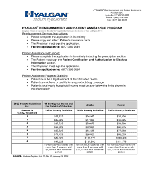 HYALGAN Reimbursement and Patient Assistance Form