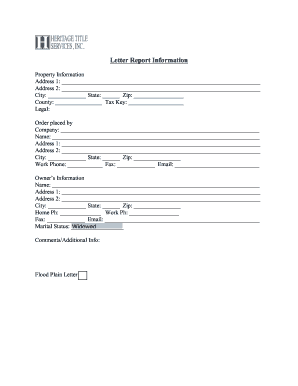 Flood Plain Letter