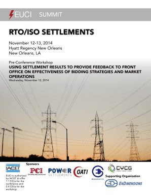 RTOISO SeTTlemenTS - EUCI