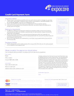 Credit Card Payment Form