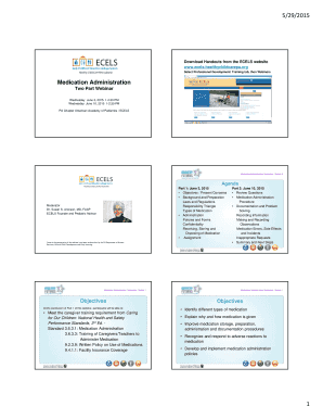 Microsoft PowerPoint - Medication Admin Part 1 Webinar PPT 6-3-15 updates 5 28 15