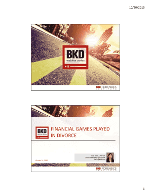 FINANCIAL GAMES PLAYED