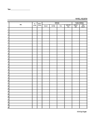 Payroll Register