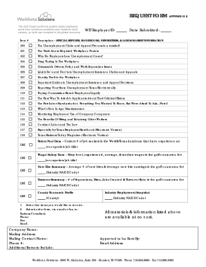 Gulf Coast Workforce System Request Form