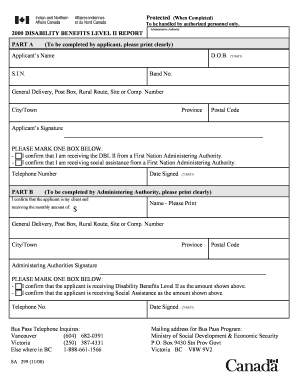 Disability Benefits Level II Report