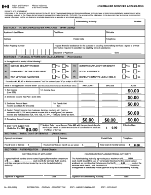 Homemaker Services Application
