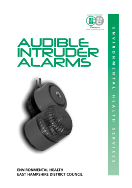 Audible Intruder Alarm Notification Form