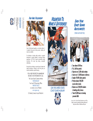 US Coast Guard Auxiliary Volunteer Application