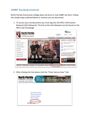 1098T Tax Form Retrieval