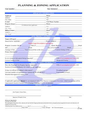 Planning & Zoning Application