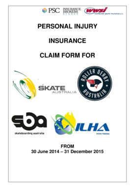 Sports Personal Accident Claim Form