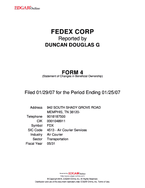 SEC Form 4 Statement of Changes in Beneficial Ownership