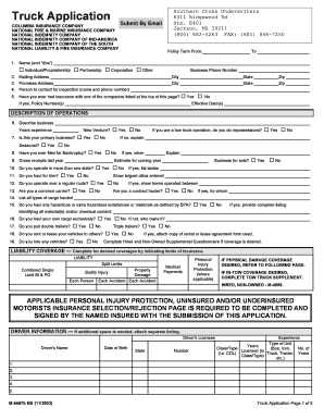Truck Insurance Application