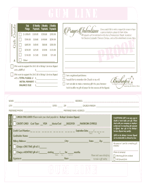 Bishop’s Services Appeal Donation Form