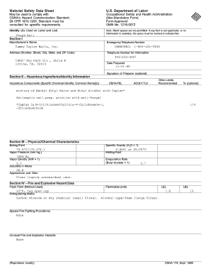 Material Safety Data Sheet for Fresh Nail