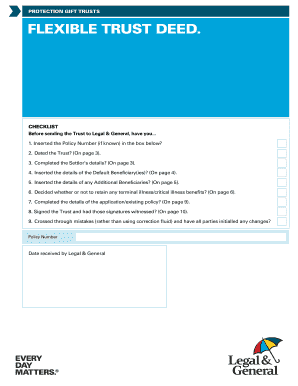 Legal & General Protection Gift Trust Deed