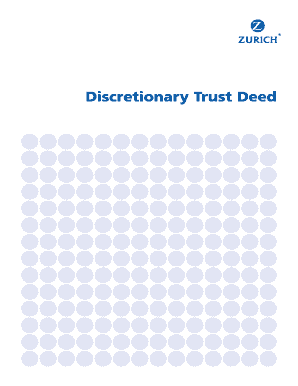 Discretionary Trust Deed for Life Assurance