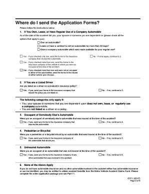 Application for Accident Benefits (OCF-1)