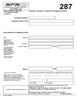 Change of Registered Office Notice