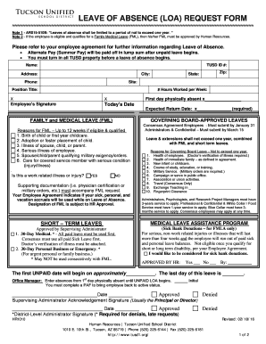 Leave of Absence Request Form