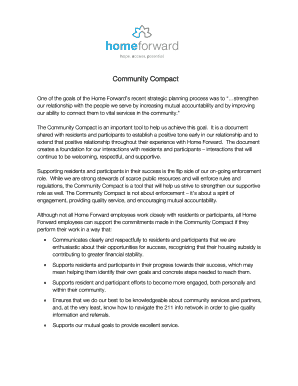 Home Forward Community Compact