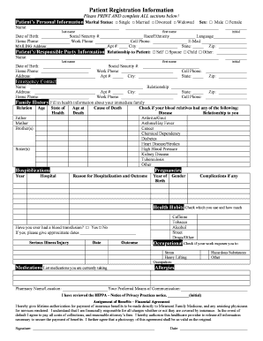 Patient Registration Form