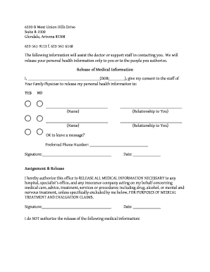 Release of Medical Information