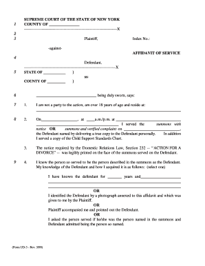 Affidavit of Service