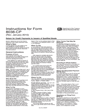 Instructions for Form 8038-CP