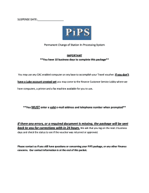 Permanent Change of Station In-Processing System