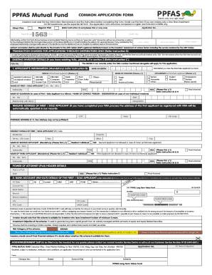 PPFAS Mutual Fund Common Application Form