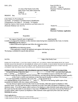New York Electronic Testimony Application