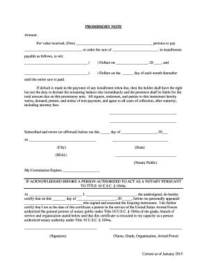 Promissory Note Agreement