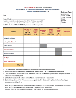 Create and save electronic logs at wwwonccorg that can