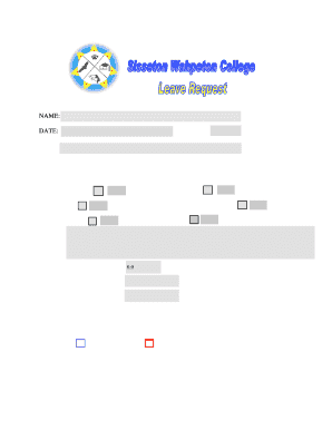 Employee Leave Request Form