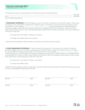 Florida Insurance Coverage Rider