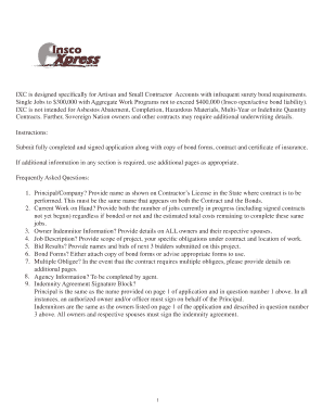 Insco X Press Contract Application