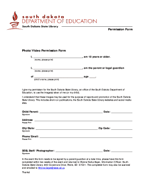 Photo/Video Permission Form