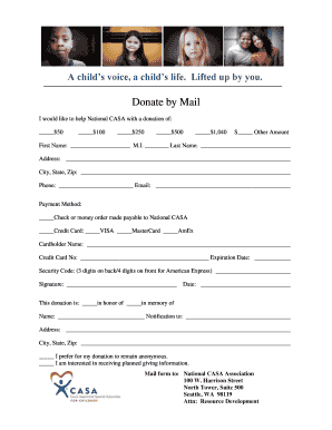 National CASA Donation Form